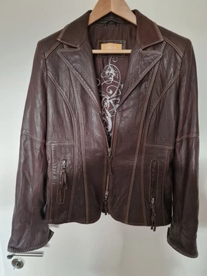 Damen - Lederjacke BIBA - Braun- Größe 38 - Bild 1 von 4