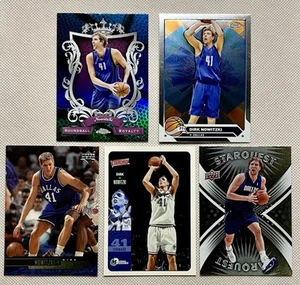 DIRK NOWITZKI Lot (5) 2023-24  Chrome, Blue Bball Refractor, Upper Deck - Picture 1 of 2