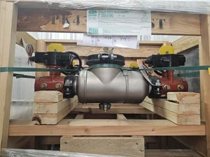3 Units Of Zurn Wilkins 3" 350ASTBG Double Check Water Backflow Preventer - Picture 1 of 6