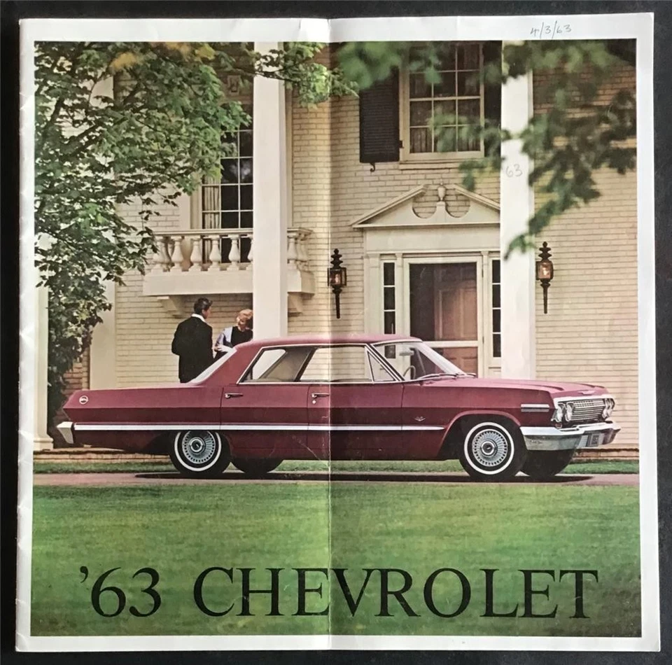 Chevrolet Car Range EE. UU. LF Folleto de ventas 1963 Ref 63EX-CHEV-E Impala Biscayne++ Foto 1 de 4