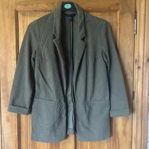 Newlook Khaki Textured Jersey Blazer With Stretch Size 10 - Picture 1 of 7