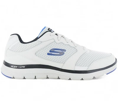 Skechers flex Advantage 4.0 - Uomo Sneaker Bianco 232225-WBK Sport Scarpe Nuovo - Immagine 1 di 4