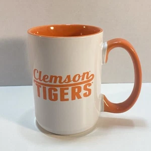 Clemson Tigers NCAA Ceramic Coffee Tea Mug Cup Spell Out Organs White Simple - Picture 1 of 8