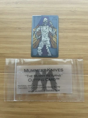 Mummert Coltelli "Il Ritorno della Mummia" Carta da Taglio Ti Carburata - Immagine 1 di 4