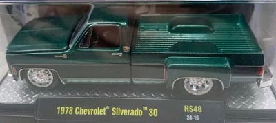 🔥 M2 Machines 1978 Chevrolet Silverado 30 — зеленый-HS48 🔥 DUAL SLAMMED - Изображение 1 из 4