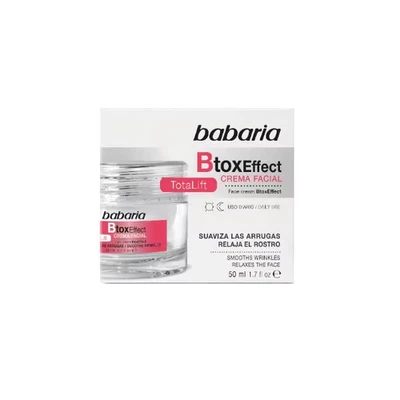 Babaria Botox Effect Cream Facial Totalift 50ml Smooths Wrinkles Relaxes Face UK
