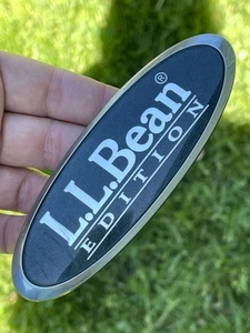 2004/15 Subaru Forester L.L. Bean Rear Trunk Emblem Badge OEM Black & Silver - Bild 1 von 5