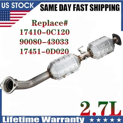 Front Catalytic Converter 17410-0C120 For Toyota Tacoma 4cyl 2.7L 2005-2022 EPA - Image 1 of 4