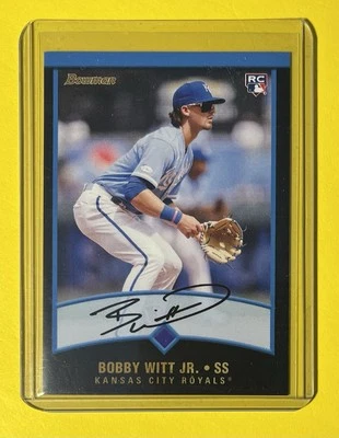 2022 Topps BOBBY WITT JR RC TBT 2001 Bowman Throwback Thursday Royals Rookie - Image 1 of 2
