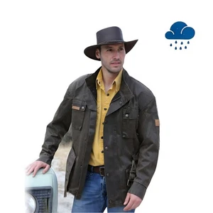 Scippis Bowen Jacket 10016 Australia robust Regen Kult Biker Outdoor Jacke braun - Bild 1 von 4