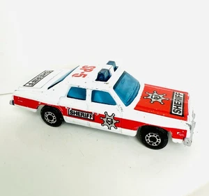 1979 Matchbox Superfast Plymouth Gran Fury Sheriff SP-5 Police Car England Made - Picture 1 of 6