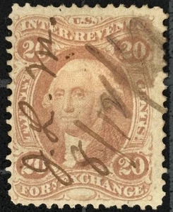 US Stamps - Revenue - SC# R41C - Used - 20 Cent Foreign Exchange - SCV - $80.00 - Picture 1 of 2