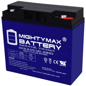 Mighty Max 12V 18AH GEL Battery for Jump n Carry JNC660 JNCAIR JNC 660 - Picture 1 of 6