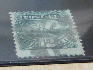 US #117 12c Green 1869 Pictorial used fresh perf. shift - Picture 1 of 1