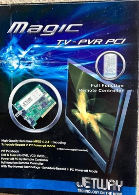 TV tuner Card - Jetway PVR PCI MPEG 1,2 & 4 encoder/editor - Image 1 of 4