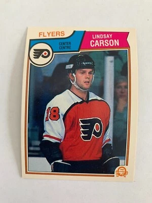 1983-84 O-Pee-Chee #261 Lindsay Carson RC - Philadelphia Flyers - Set Break - Image 1 of 2