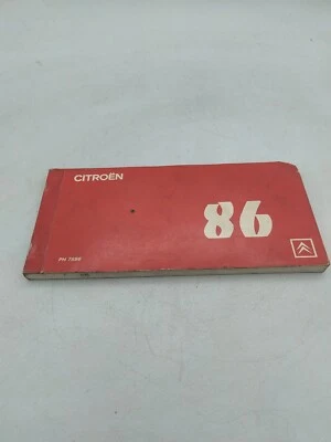 Prontuario Veicoli Auto Epoca Citroen 86 PH7886 VISA AXEL BX CX Manuale  - Immagine 1 di 4