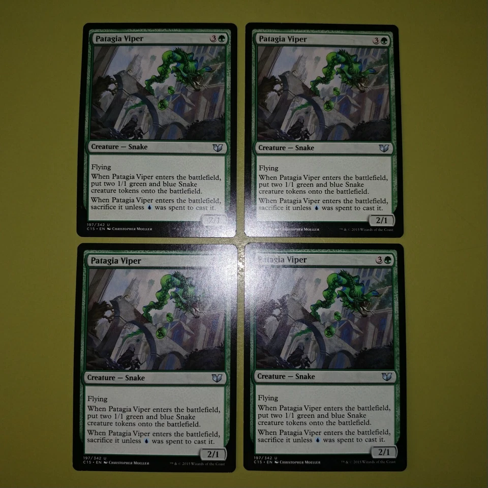Patagia Viper x4 Commander 2015 4x Playset Magic the Gathering MTG - Image 1 of 1