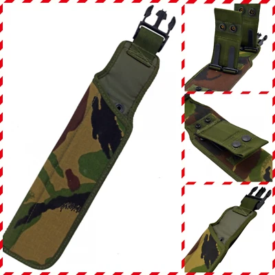 British Army Frog Bayonet DPM Woodland PLCE Messer Tasche Camo Scheide wie NEU - Bild 1 von 4