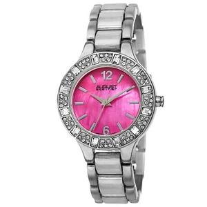 Women's August Steiner AS8135RSSPK Swiss Quartz Crystal Bezel Bracelet Watch - Picture 1 of 4