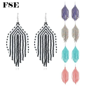 Pendientes colgantes de cuentas largas multicolor para mujer 2508 - Imagen 1 de 17