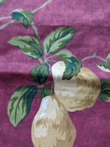 Waverly Red Mistral Valance Lined Scalloped burgundy gingham 2 avail 80X18 in - Picture 1 of 6