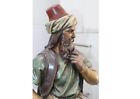 XL Statue  gefasste große Figur persischer türkischer Denkler Kunst gebraucht