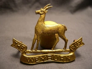 WEYBURN REGIMENT PRE WWII CAP BADGE 1933 M.141 REGt SASKATCHEWAN CANADA 1st TYPE - Picture 1 of 9