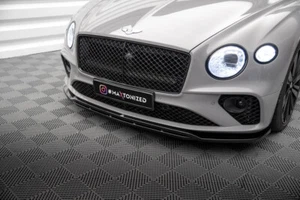 Spoiler coppa labbro NERO per Bentley Continental GT MK3 spoiler anteriore labbro ABS - Foto 1 di 8