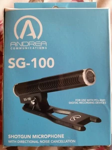 ANDREA SG-100 SHOTGUN MICROPHONE WITH DIRECTIONAL NOISE CANCELLATION - Picture 1 of 1