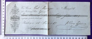 Recibo para factura 289 florines Fa Oscar Eysselein Pleinfeld Bamberg 16.3.1867 - Imagen 1 de 2