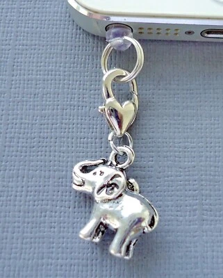 Elefant Anhänger Handy Charm Anti Staubdicht Stecker Ohr Buchse M12 - Bild 1 von 2