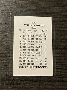 1983 KSP Greats Pro Baseball Pie Traynor Pittsburgh Pirates Hall of Fame HOF - Picture 1 of 2