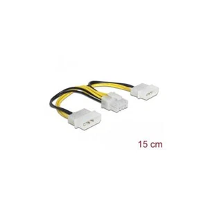 83410 - Stromkabel 2 x 4 Pin Molex Stecker > 8 Pin EPS Stecker 15 cm - Bild 1 von 1