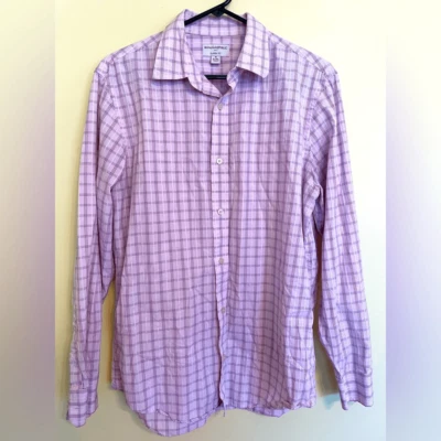 Camisa de manga larga Banana Republic para hombre con botones calce clásico talla M Foto 1 de 3
