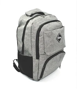 Laptop Rucksack 15,6 Zoll Rucksack Tasche Bizey USB Ladeanschluss Grau Arbeit Sport - Bild 1 von 9