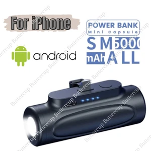 Portable Charger 5000mAh UltraCompact Power Bank Battery Pack For iPhone/Android - Picture 1 of 14