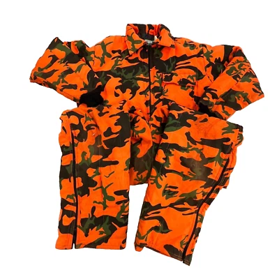 VTG SafTBak Outdoors Jumpsuit Men's Large Camo Zip Long Sleeve Hunting [C7] - Image 1 of 4