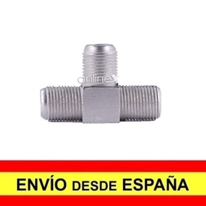 Adaptador Conector 3 Hembras COAXIAL Tipo F en " T " multiplicador señal a4100 - Imagen 1 de 4