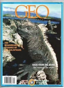 Geo Australasia Magazine August 1998. Remarkable Iguanas Of The Galapagos. Good - Picture 1 of 2