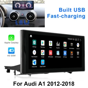 Android Car GPS Navigation Touch Screen Wireless Carplay For Audi A1 2012-2018 - Picture 1 of 12