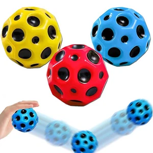 Anti-fall Porous Soft Space Balls Bouncy Ball Kids Indoor Toy Popping Sensory Fi - Picture 1 of 11