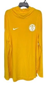 Nike Dri-fit NBA Denver Nuggets Pullover Yellow Hoodie Size XLTT Extreme Tall - Picture 1 of 8