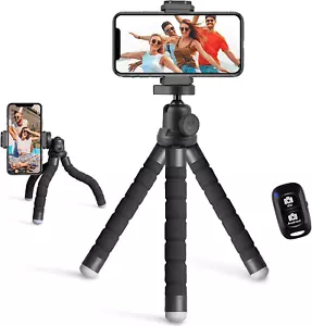 Portable Flexible Phone Tripod Stand for Cellphones, Compact Mini Tripod - Picture 1 of 12