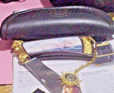 Navaja de bolsillo vintage Franklin Mint Cutty Sark 1870-1922 24K  Foto 1 de 4