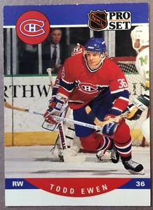 1990-91 Pro Set #470 Todd Ewen Montreal Canadiens RC - Picture 1 of 1