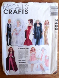 McCall's Crafts Pattern 7400 Doll Clothes for Male/Female 11 1/2" Fashion Dolls - Picture 1 of 2