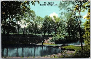 Postal turística Blue Springs Eureka Springs Arkansas AR Trees - Imagen 1 de 2