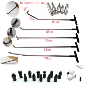 Kit de varillas de reparación de abolladuras sin pintura, herramientas de eliminación de abolladuras sin pintura, herramientas de eliminación de abolladuras - Imagen 1 de 12