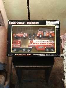 Remco Tuff Ones Steel Fire Dept Playset Real Working Parts New in Box Taped NIB - Picture 1 of 6